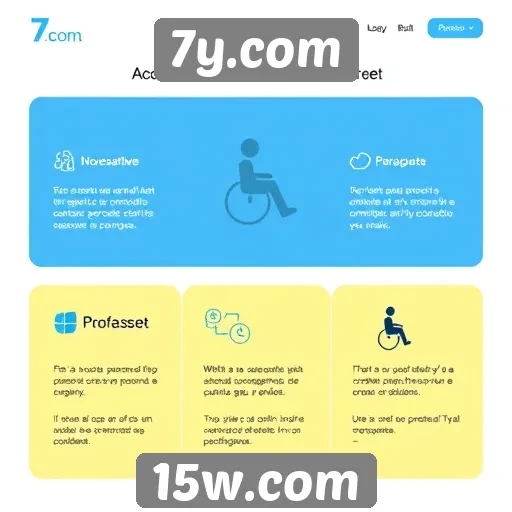 Acessibilidade e funcionalidades do site 7y.com